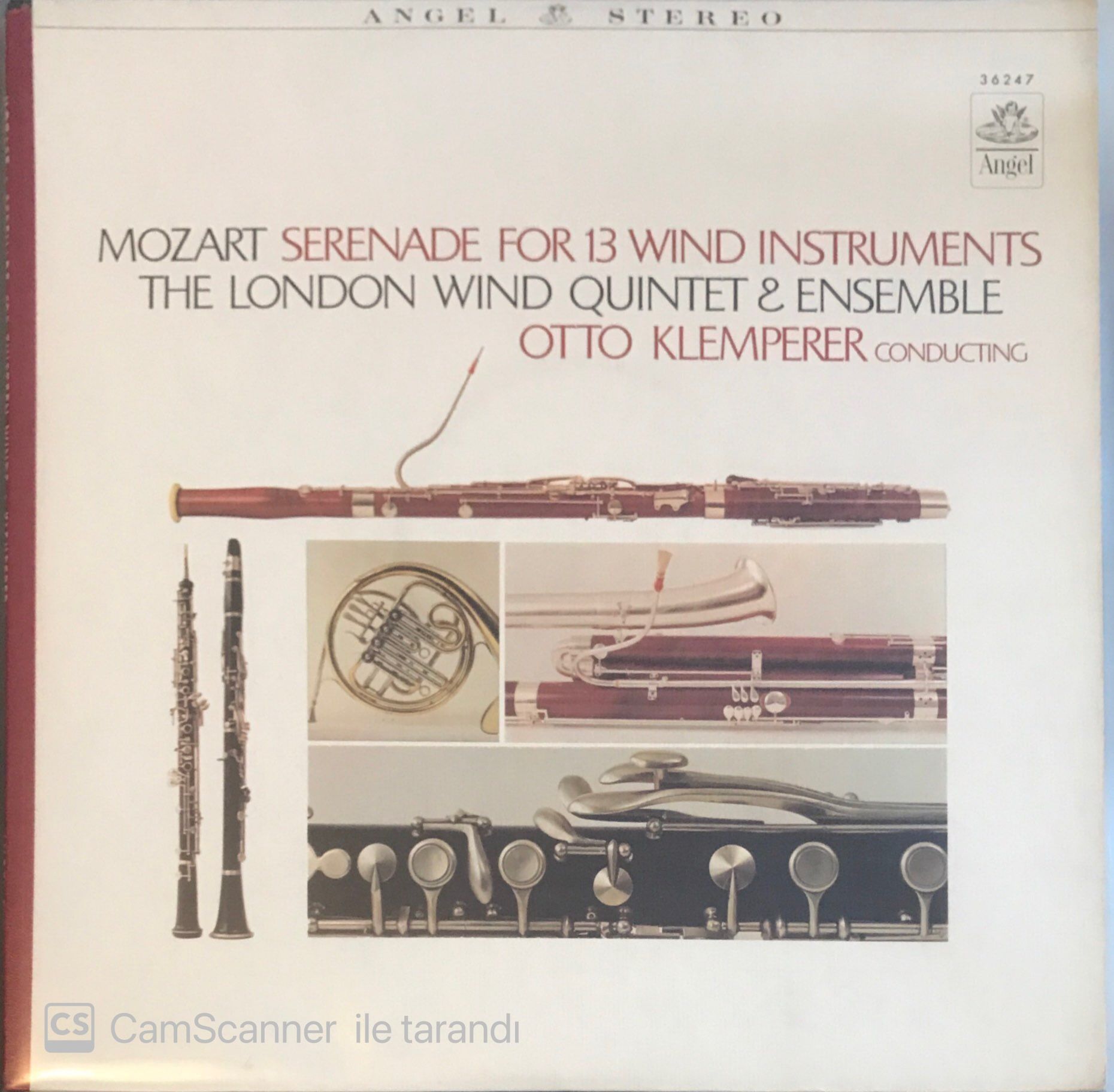 Mozart Serenade For 13 Wind Instruments - The London Wind Quintet & Ensemble Otto Klemperer Conducting LP