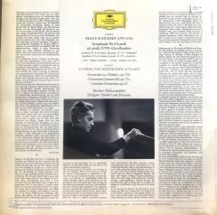 Schubert: Symphonie Nr. 8 >>Unvollendete<< / Beethoven: Ouverturen Berliner Philharmoniker / Herbert Von Karajan LP
