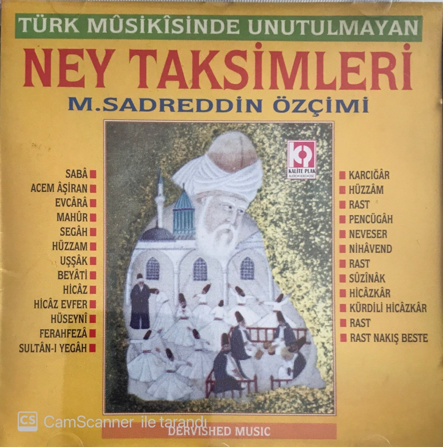 M. Sadreddin Özçimi Ney Taksimleri CD