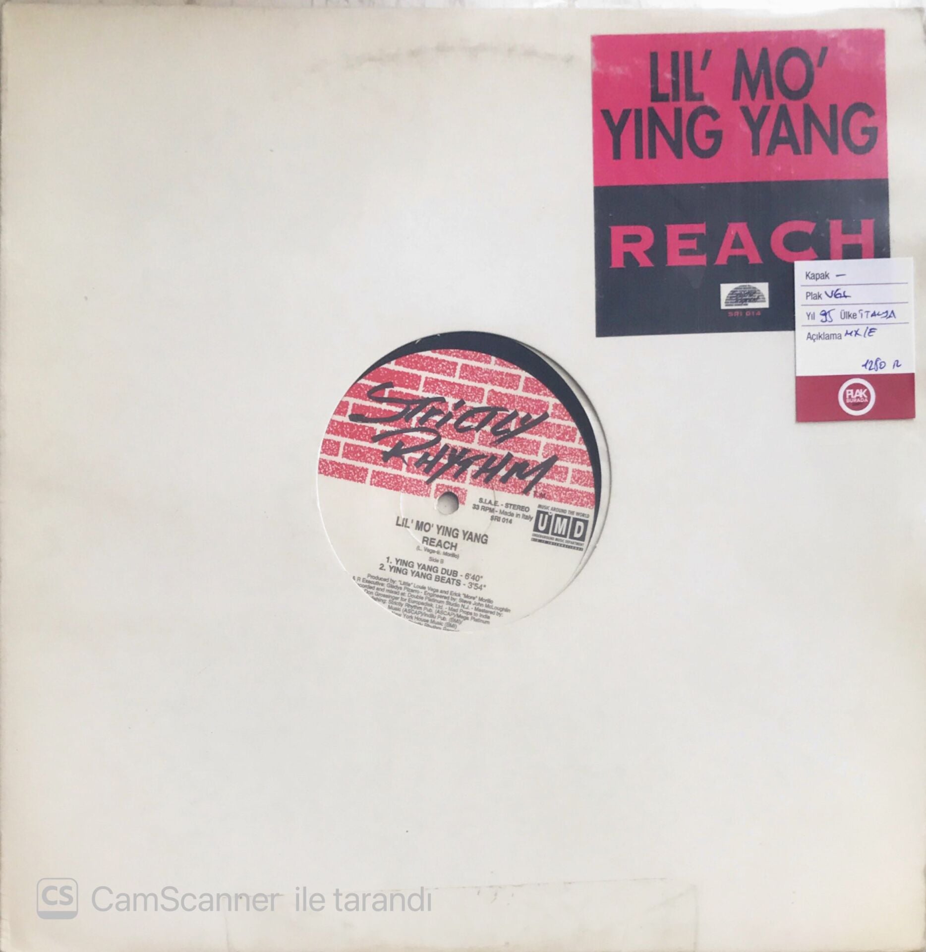Lil' Mo' Ying Yang - Reach (Maxi Single) - LP