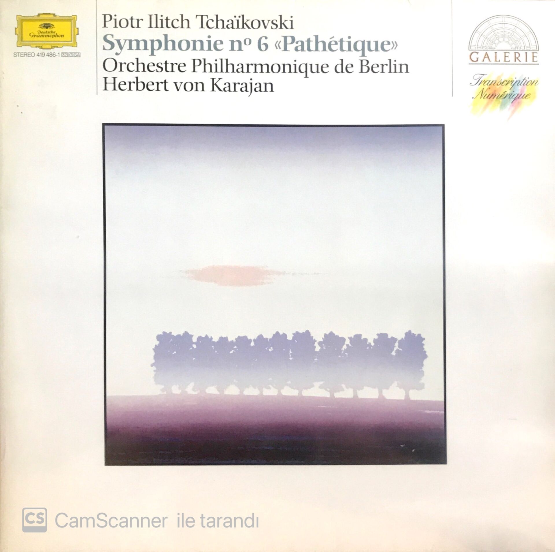 Tchaikovski: Symphonie no. 6 <<Pathetique>> - Orchestre Philharmonique De Berlin / Herbert Von Karajan LP