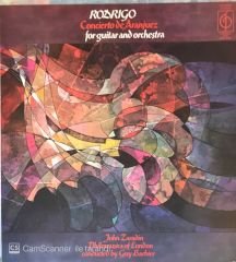 Rodrigo John Zaradin, Philomusica Of London, Guy Barbier ‎– Concierto De Aranjuez For Guitar And Orchestra LP