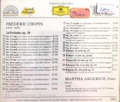 Chopin / Martha Argerich CD