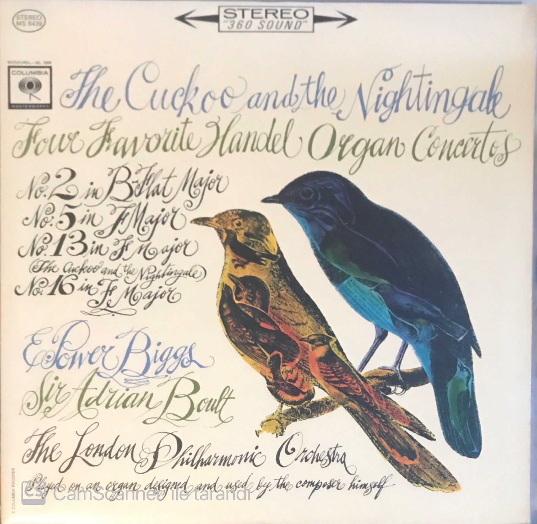 Handel : Four Favorite Organ Concertos LP