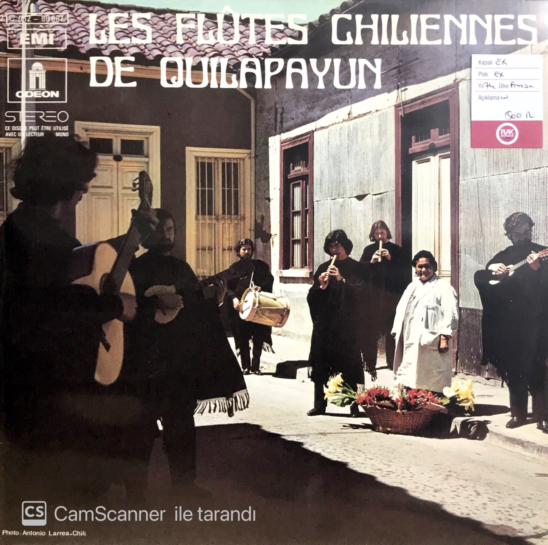 Les Flutes Chiliennes / De Quilapayun LP
