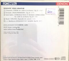 Romantic Violin Miniature / Kantorow CD