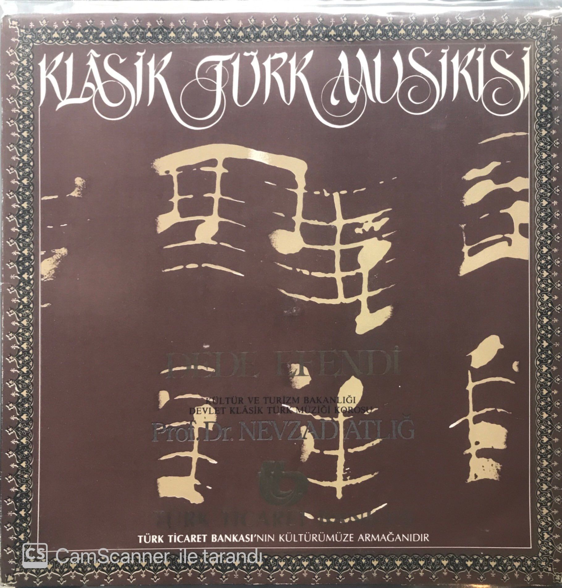 Prof. Dr. Nevzad Atlığ Klasik Türk Musikisi Dede Efendi LP