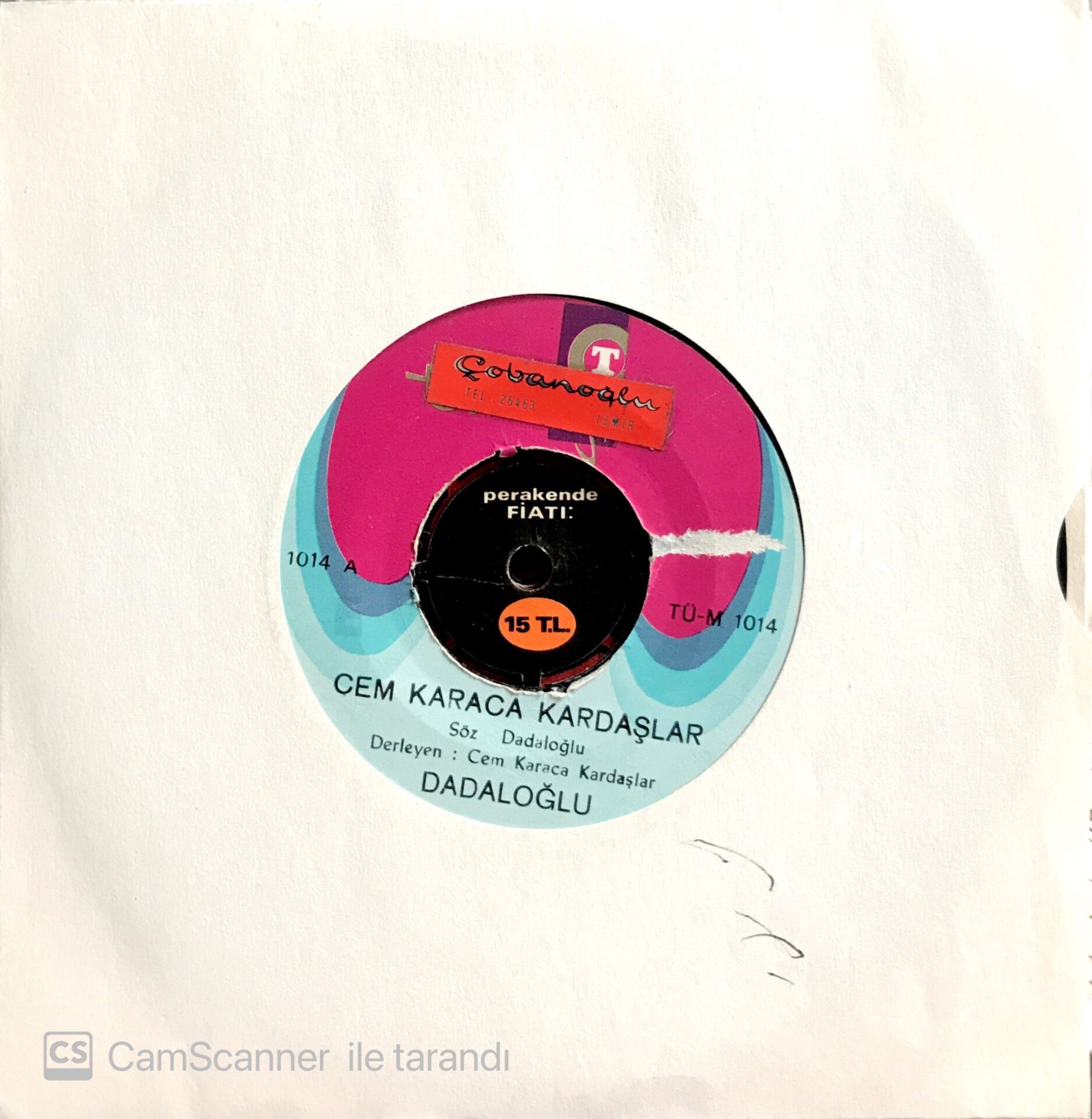 Cem Karaca Kardaşlar Dadaloğlu 45lik