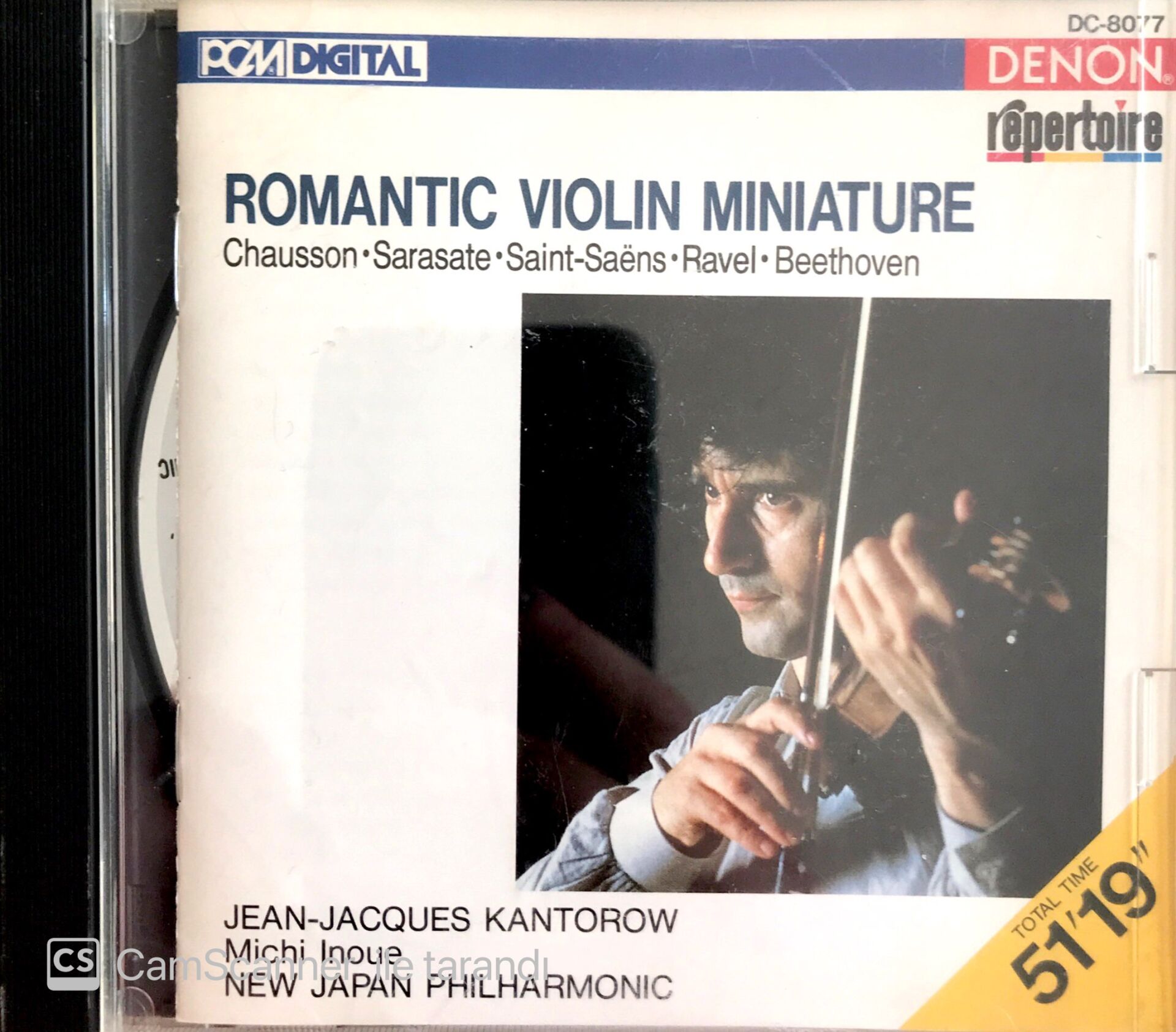 Romantic Violin Miniature / Kantorow CD