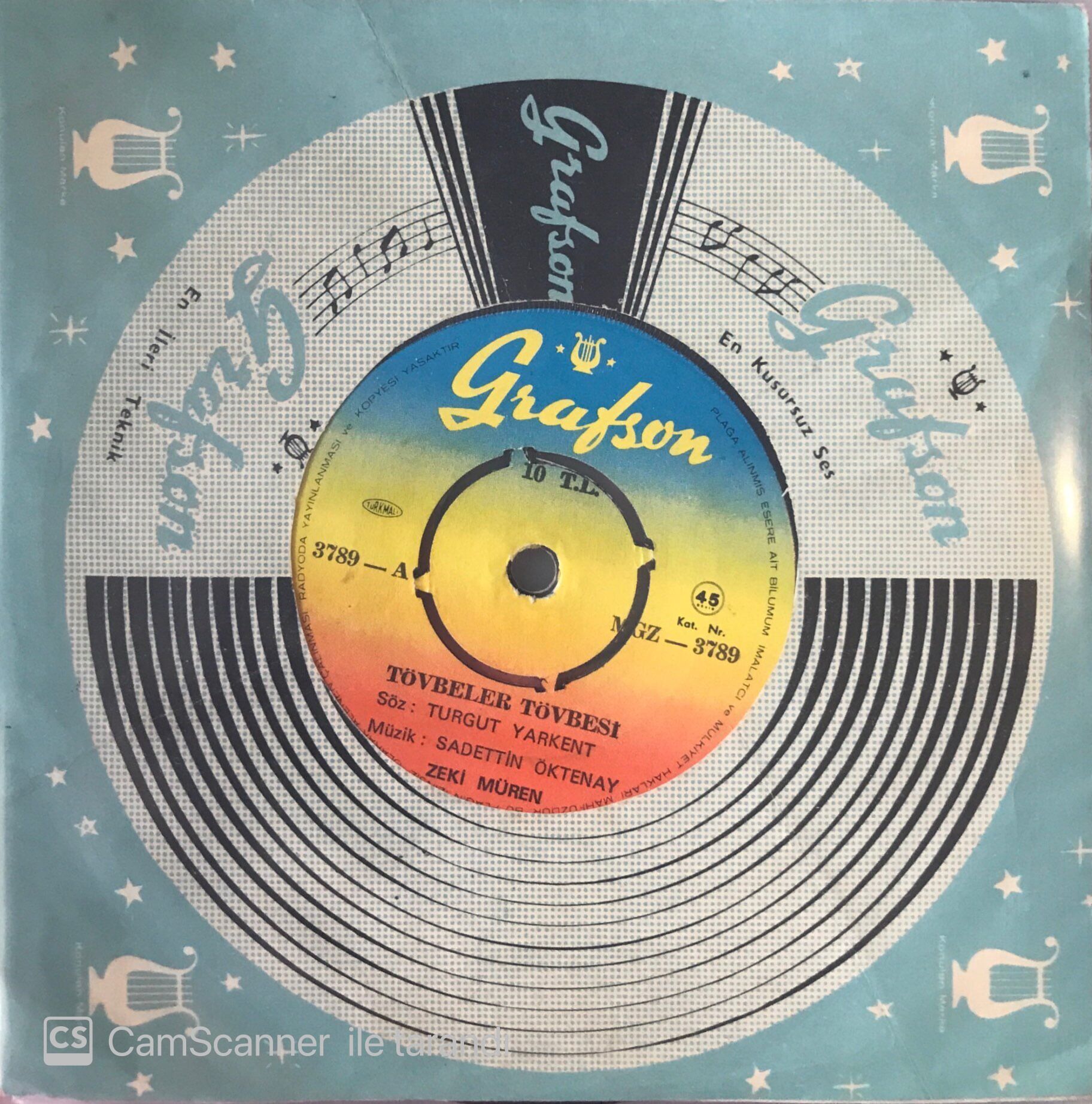 Zeki Müren - Tövbeler Tövbesi 45lik