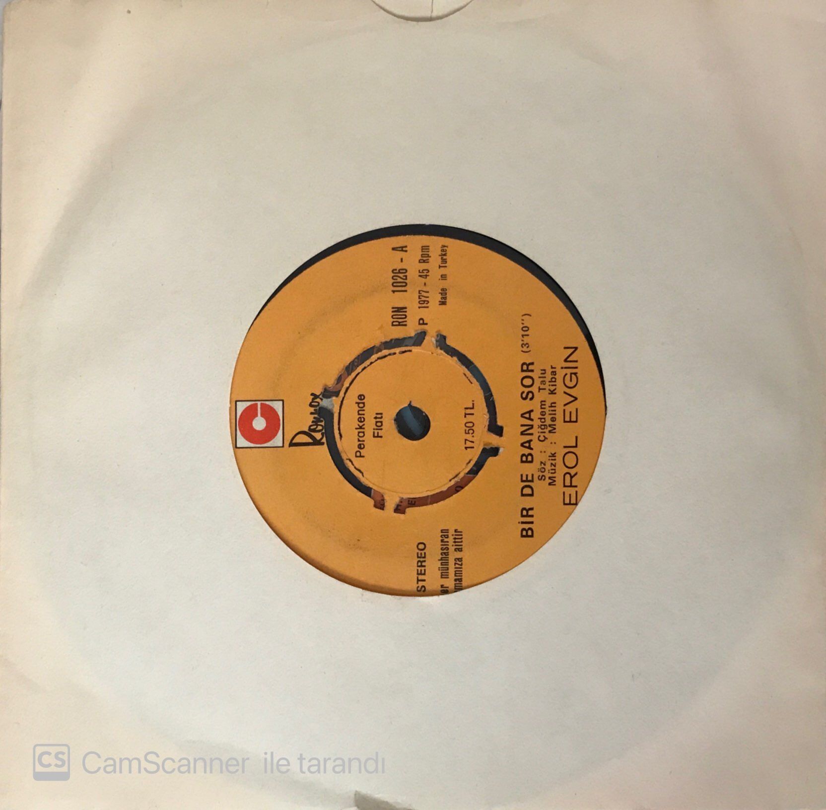 Erol Evgin Etme Eyleme 45 Lik