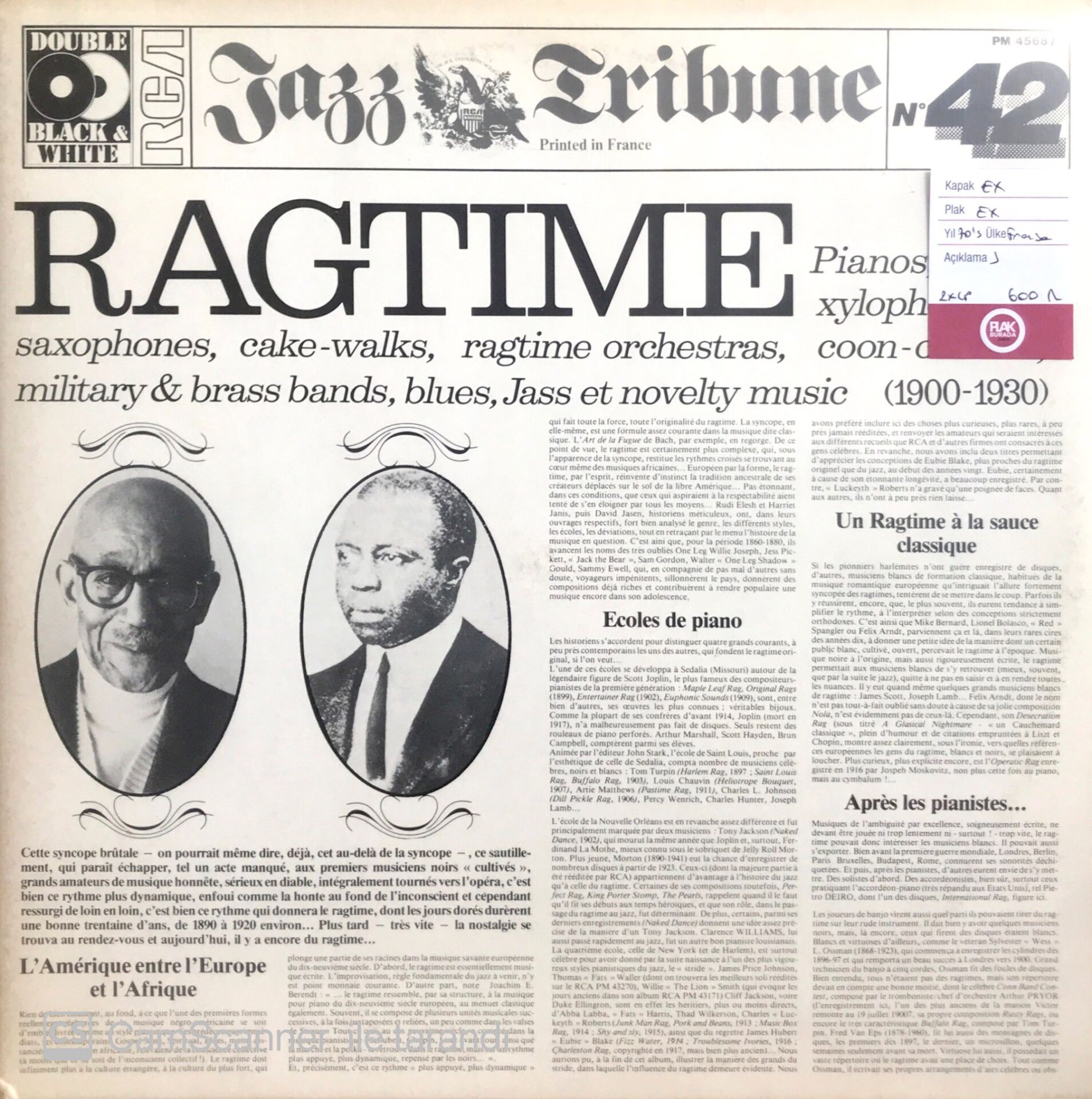 Ragtime 1900-1930 2xLP