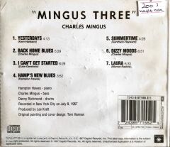 Charles Mingus/Hampton Hawes/Danny Richmond - Mingus Three - CD