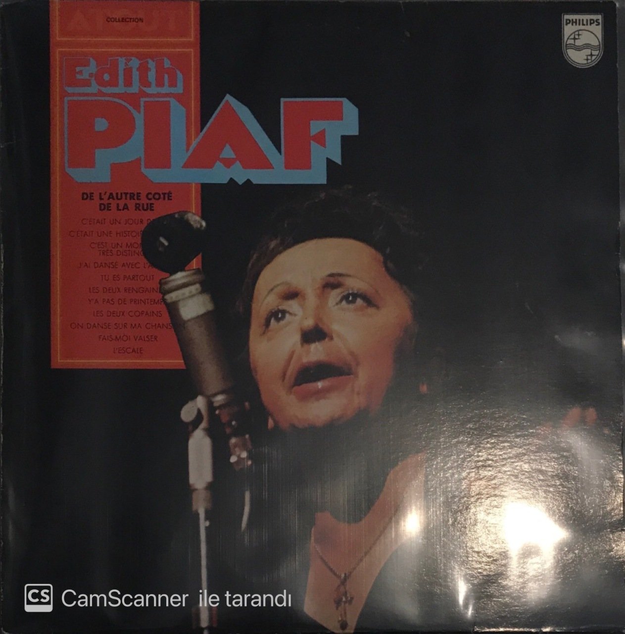 Edith Piaf De L'autre Cote De La Rue LP