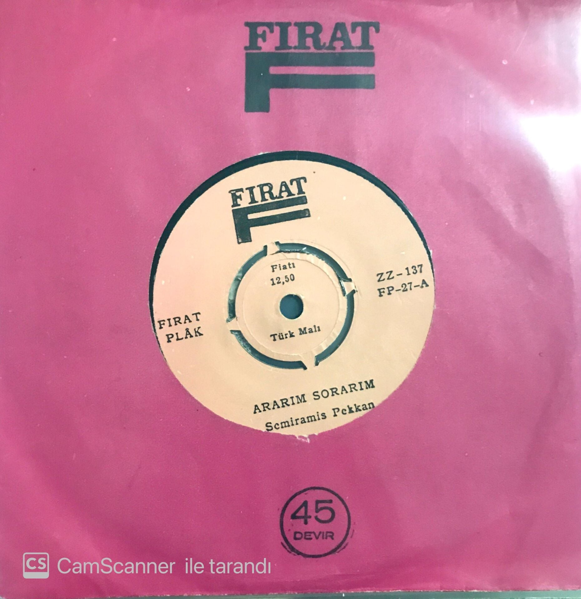 Semiramis Pekkan / Ararım Sorarım 45'lik