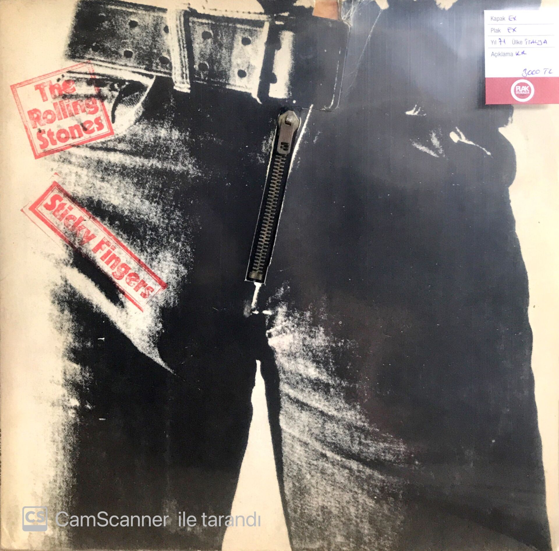 The Rolling Stones / Sticky Fingers LP