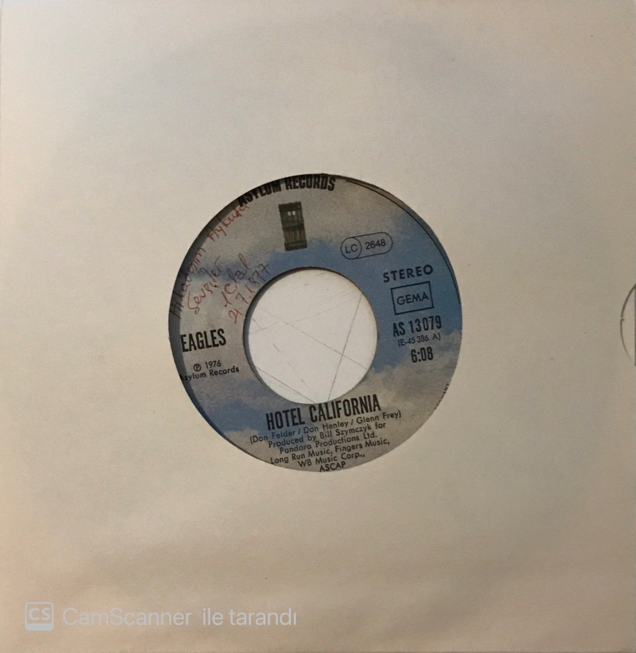 Eagles Hotel California 45lik