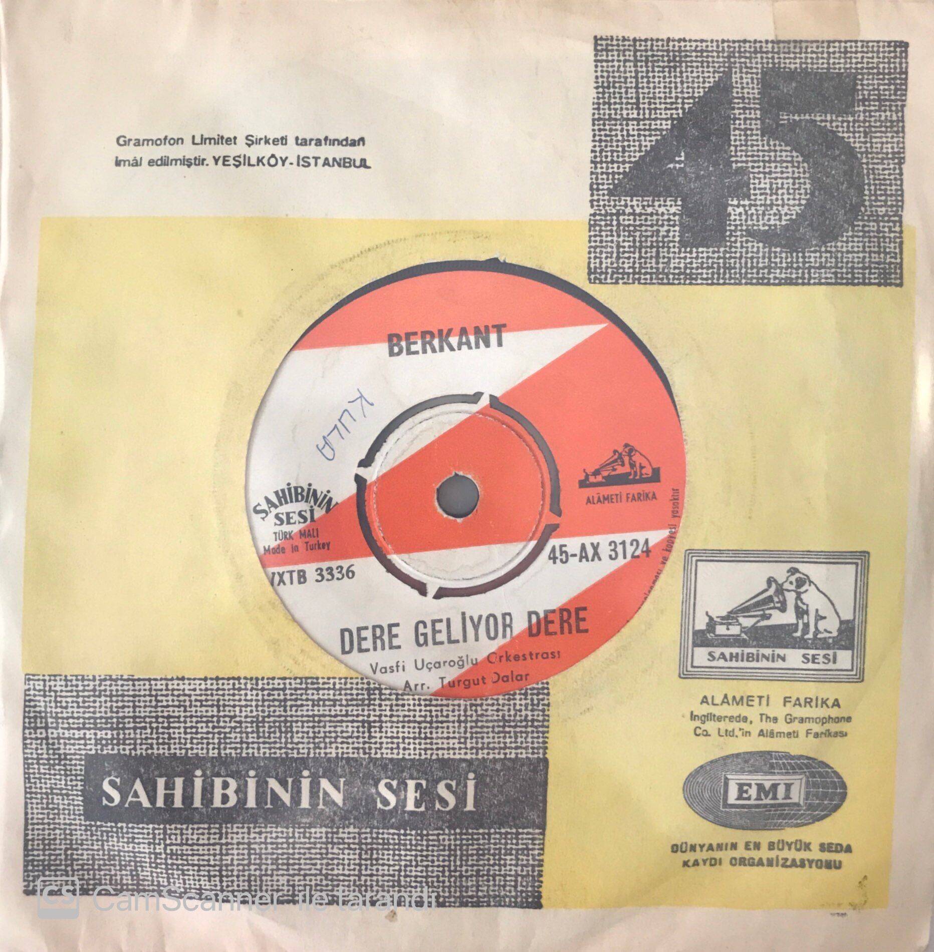 Berkant - Dere Geliyor Dere 45lik