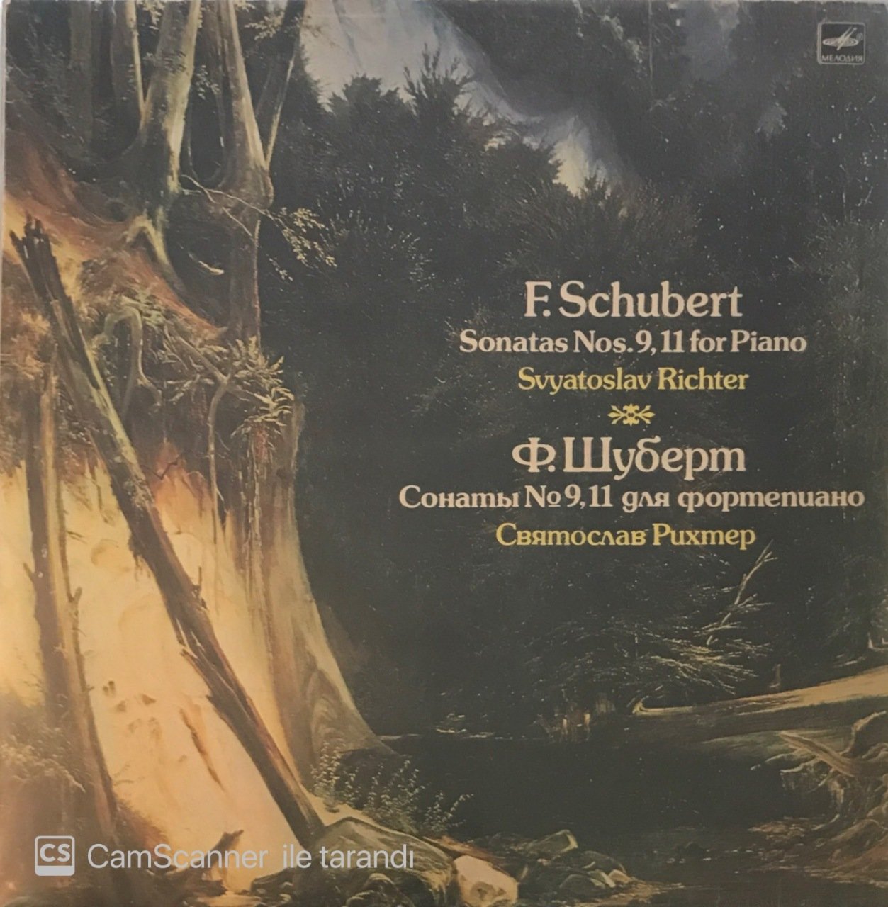 F. Schubert Sonatas Nos.9 11 For piano Svyatoslav Richter LP