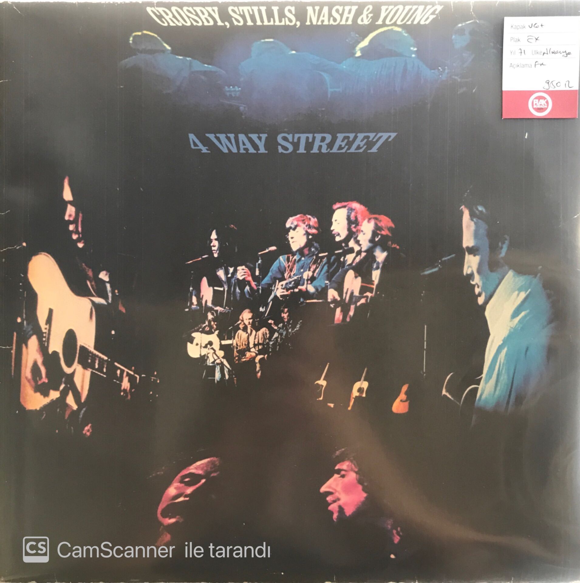 Crosby Stills Nash & Young 4 Way Street Double LP