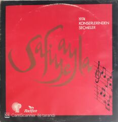 Safiye Ayla - 1974 Konserinden Seçmeler - LP