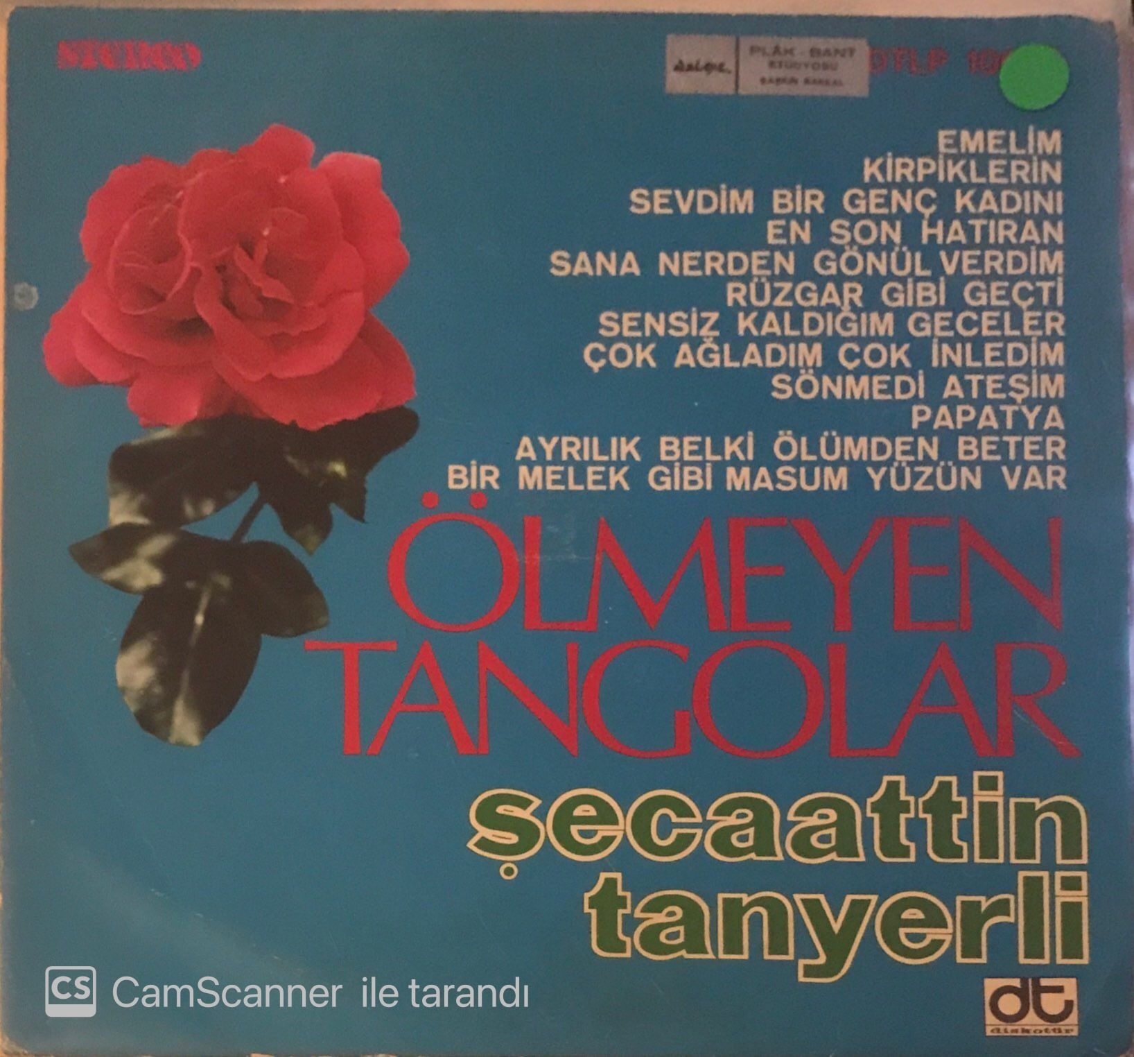 Şecaattin Tanyerli - Ölmeyen Tangolar LP