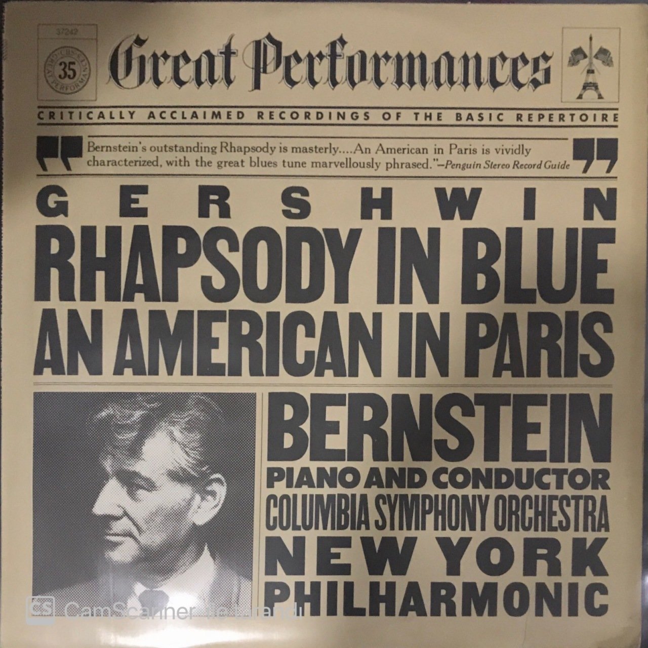Gershwin Rhapsody In Blue LP