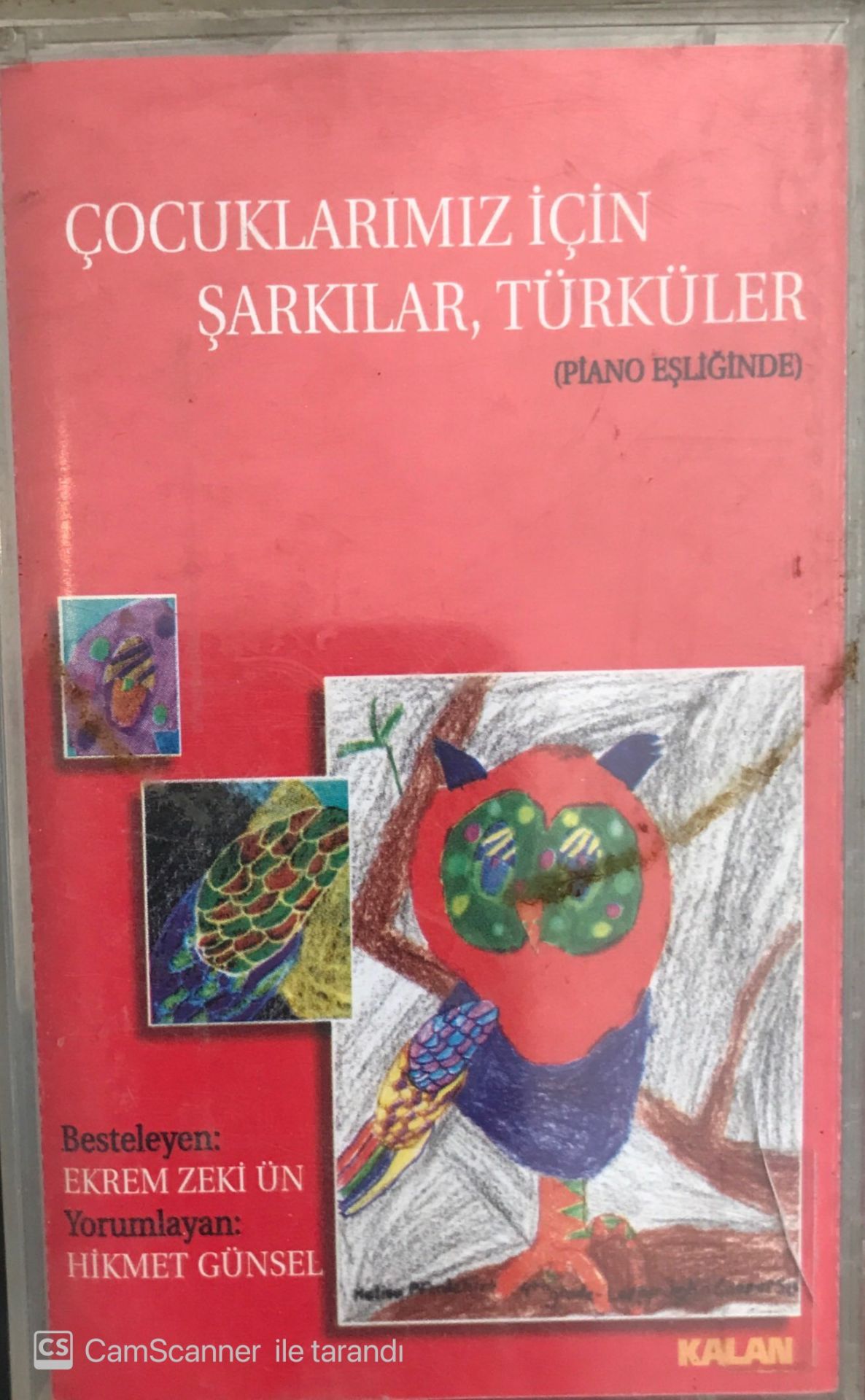 Çocuklarımız İçin Şarkılar Türküler ( Piano Eşliğinde) KASET
