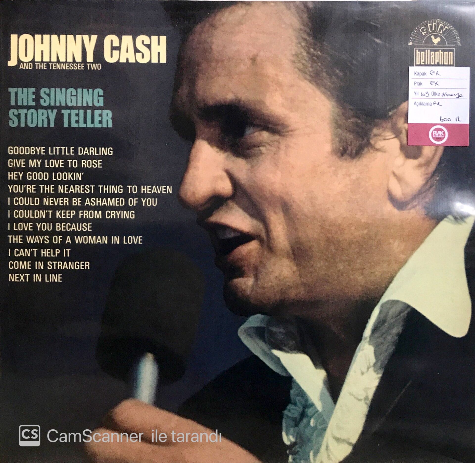 Johnny Cash / The Singing Story Teller LP