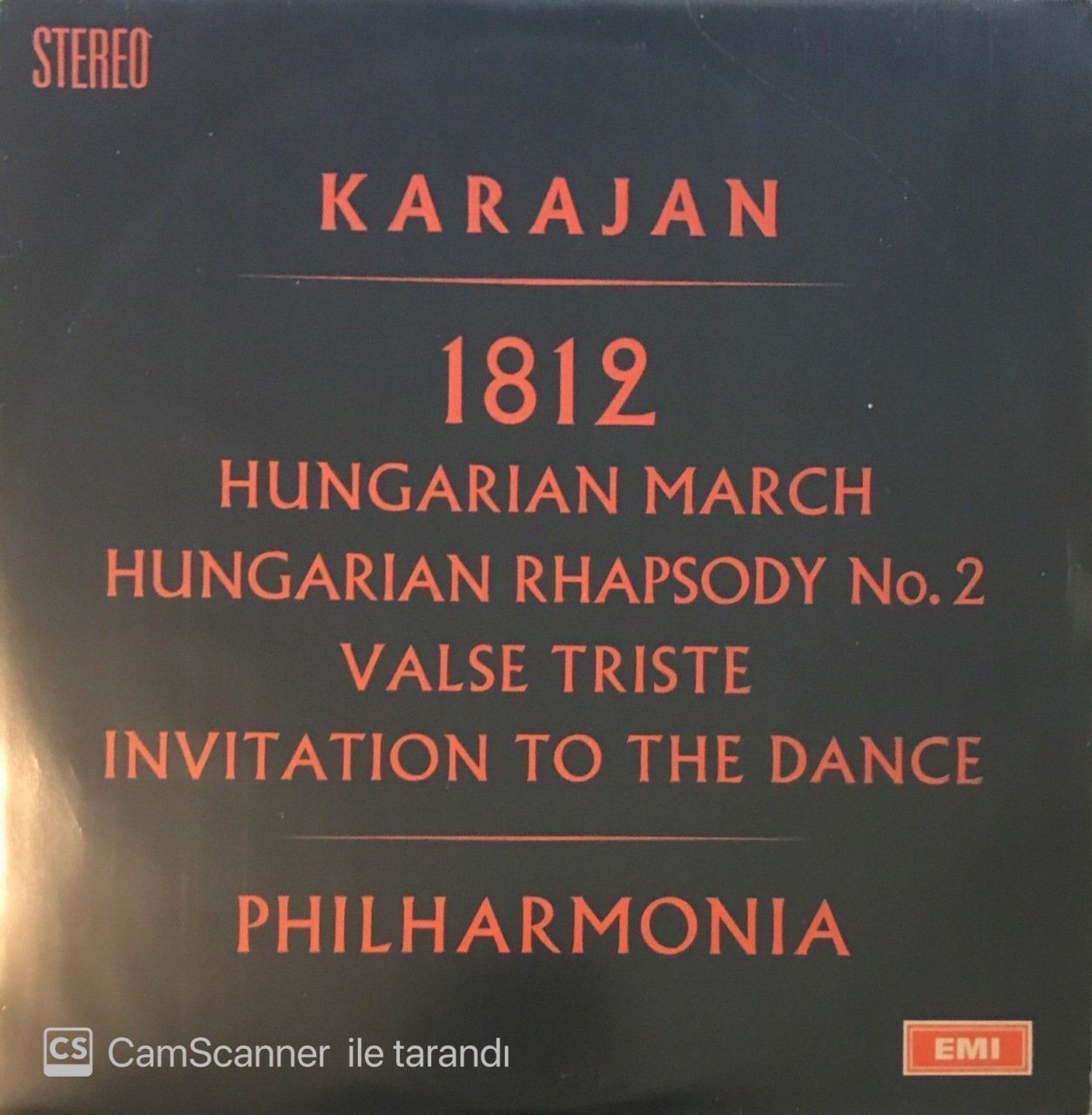 Karajan 1812 Hungarian March Hungarian Rhapsody No. 2 LP