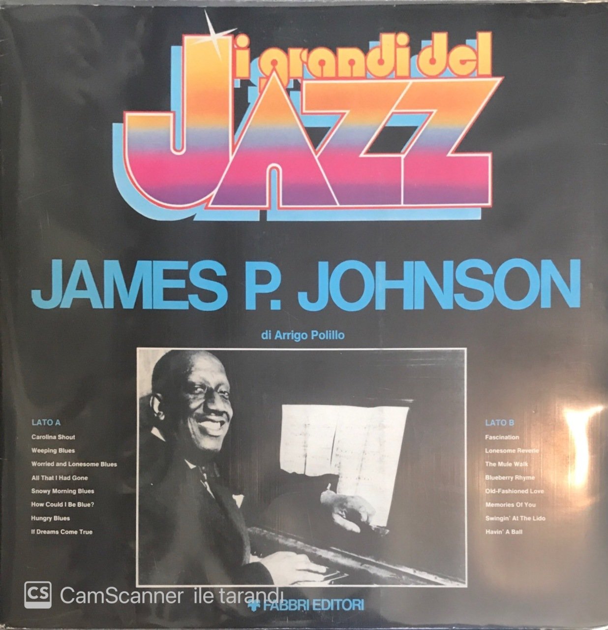 I Grandi Del Jazz James P. Johnson Di Arrigo Polillo LP