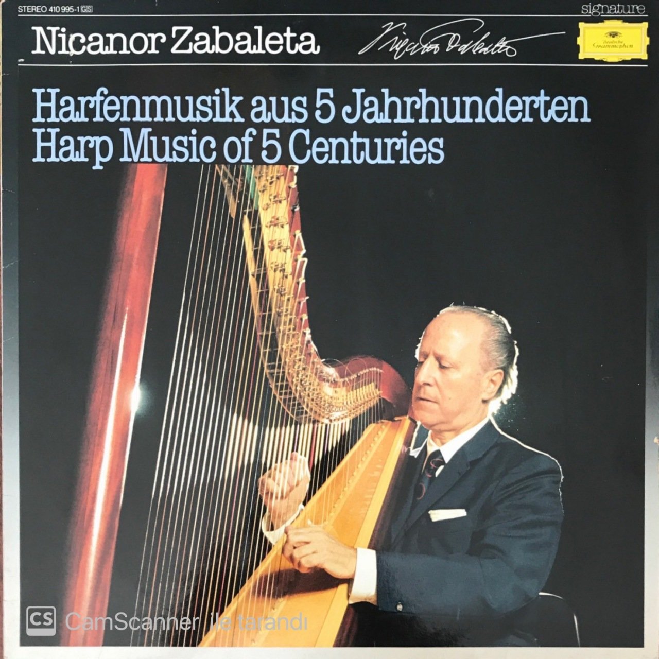 Nicanor Zabaleta Harfenmusik Aus 5 Jahrhunderten Harp Music Of 5 Centuries LP