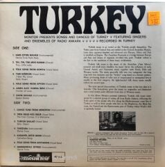 Turkey - Monitor Music of the World LP