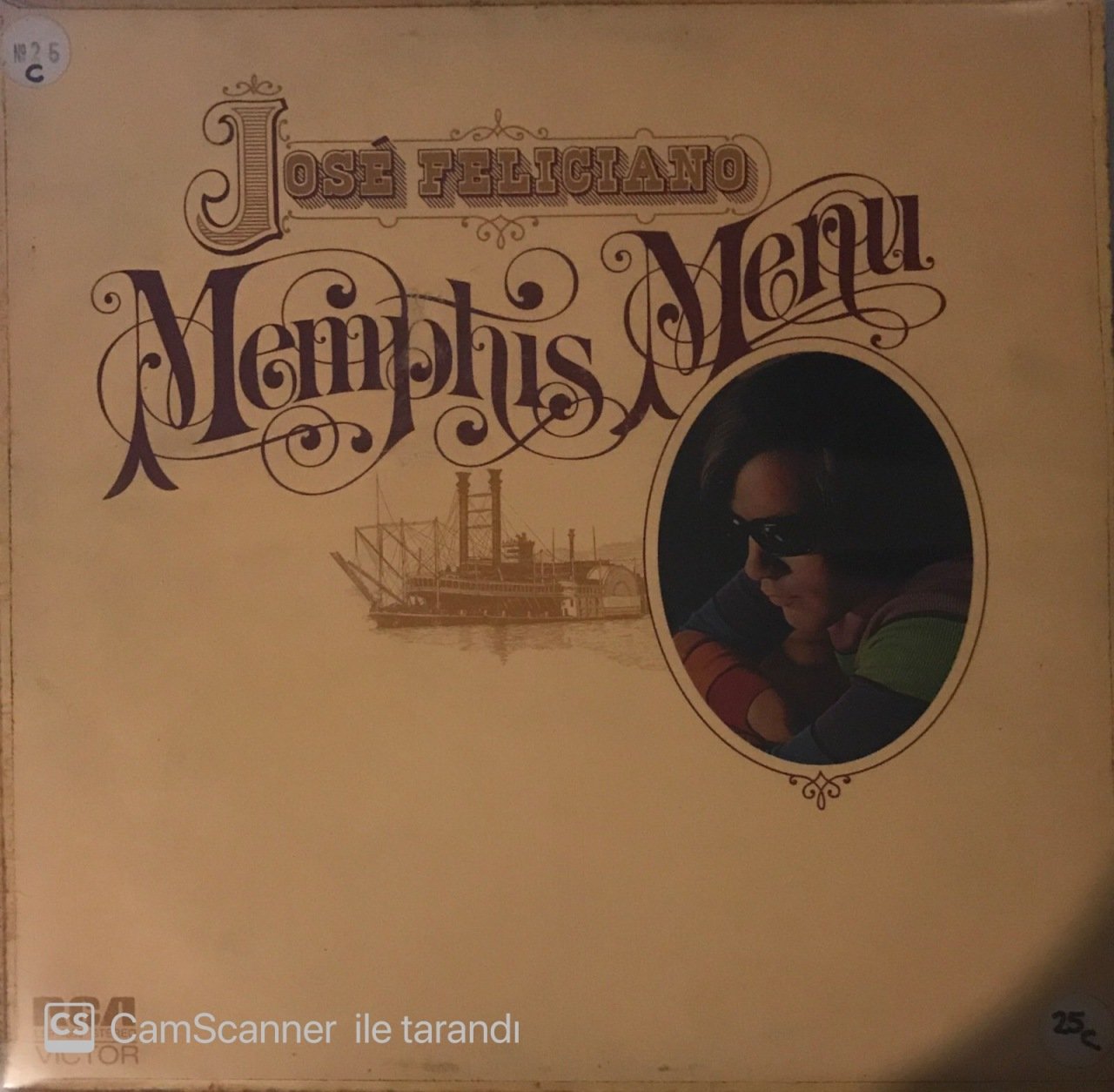Jose Feliciano Memphis Menu LP