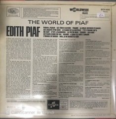 The World Of Piaf LP