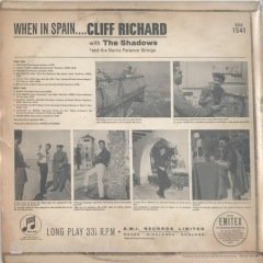 Cliff Richard and The Shadow When In Spain LP