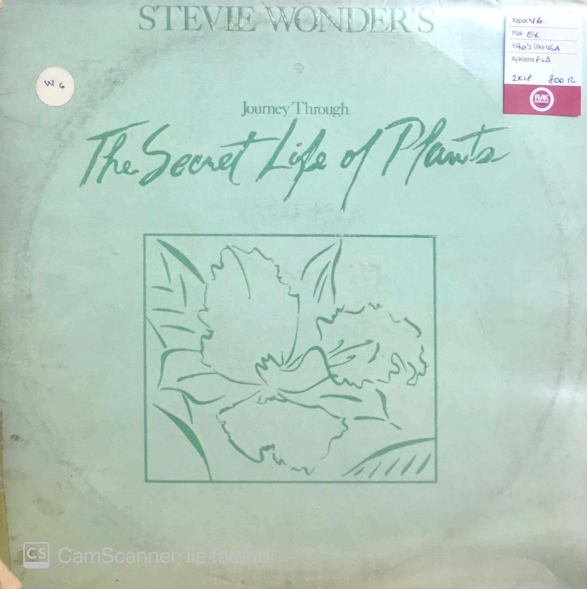Stevie Wonder's Journey Through The Secret Life Of Plants Double LP