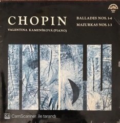 Frederick Chopin Ballades Nos. 1-4 Mazurkas Nos. 1-3 LP