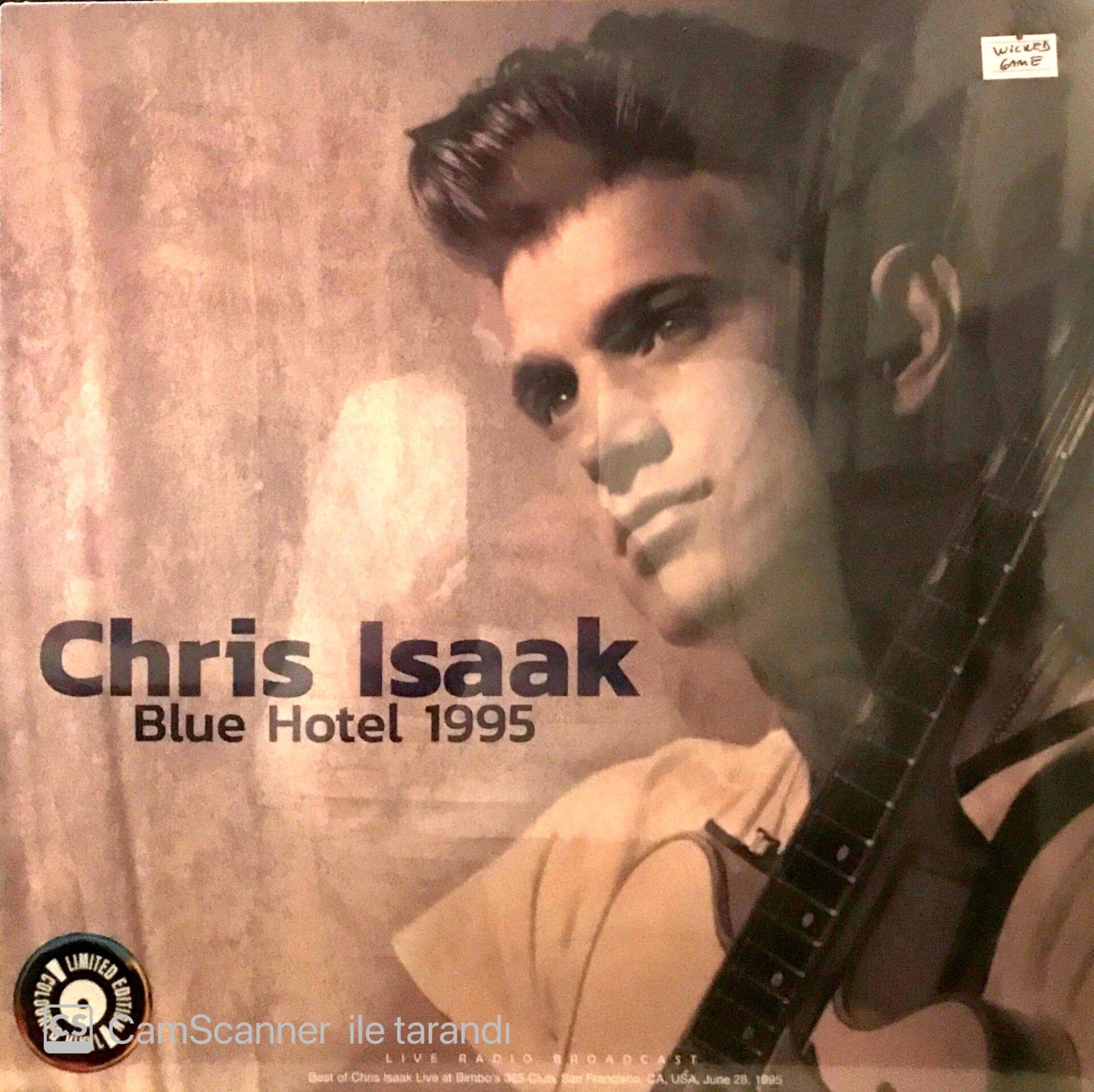Chris Isaak / Blue Hotel 1995 (Wicked Game) - Transparan Mavi Plak LP