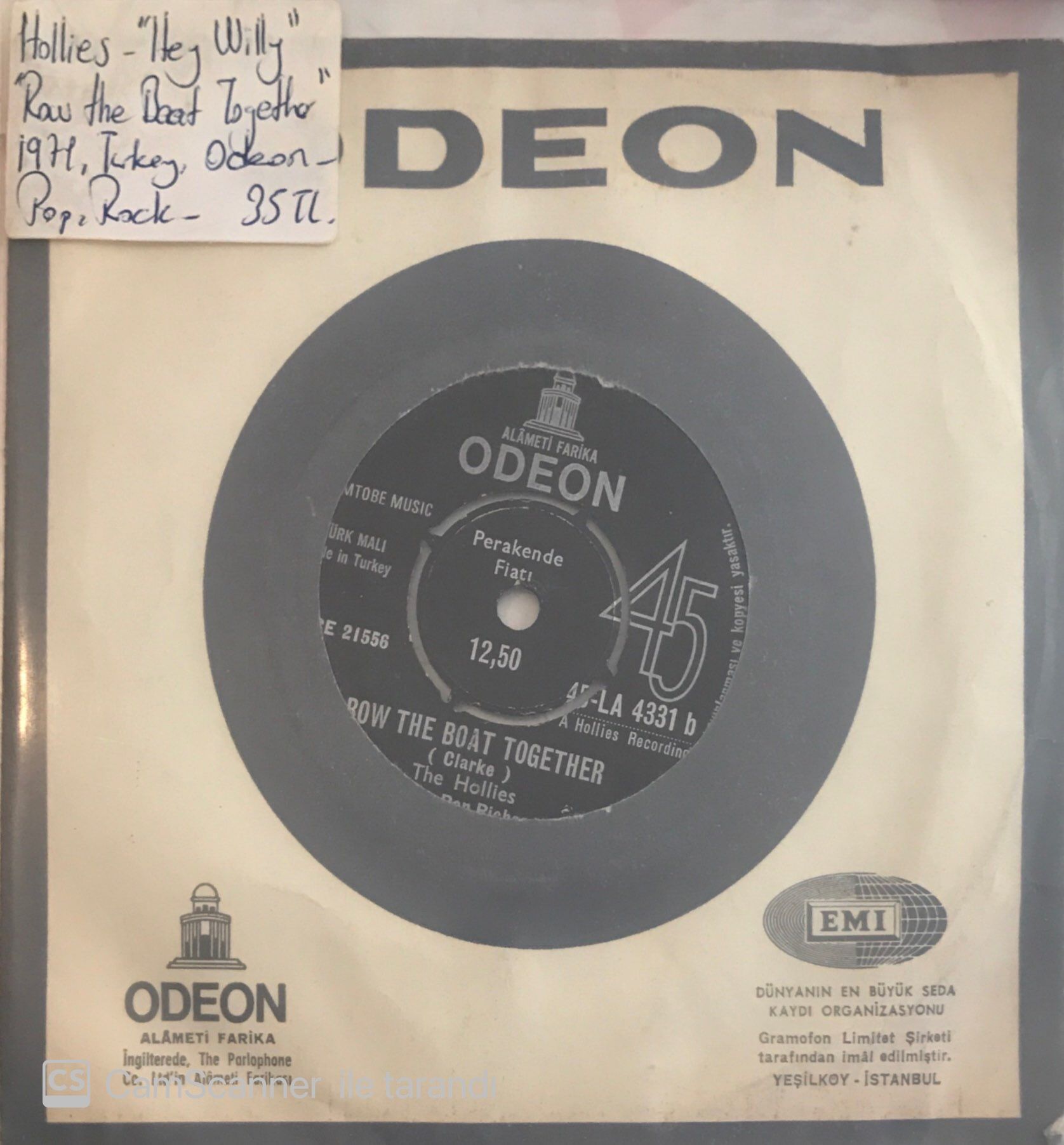 The Hollies Hey Willy 45lik