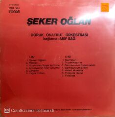 Doruk Onatkut Orkestrası - Bağlama; Arif Sağ / Şeker Oğlan LP