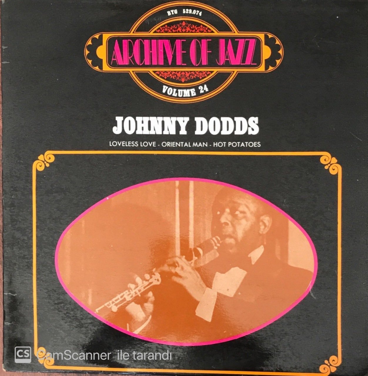 Johnny Dodds Loveless Love - Oriental Man - Hot Potatoes LP