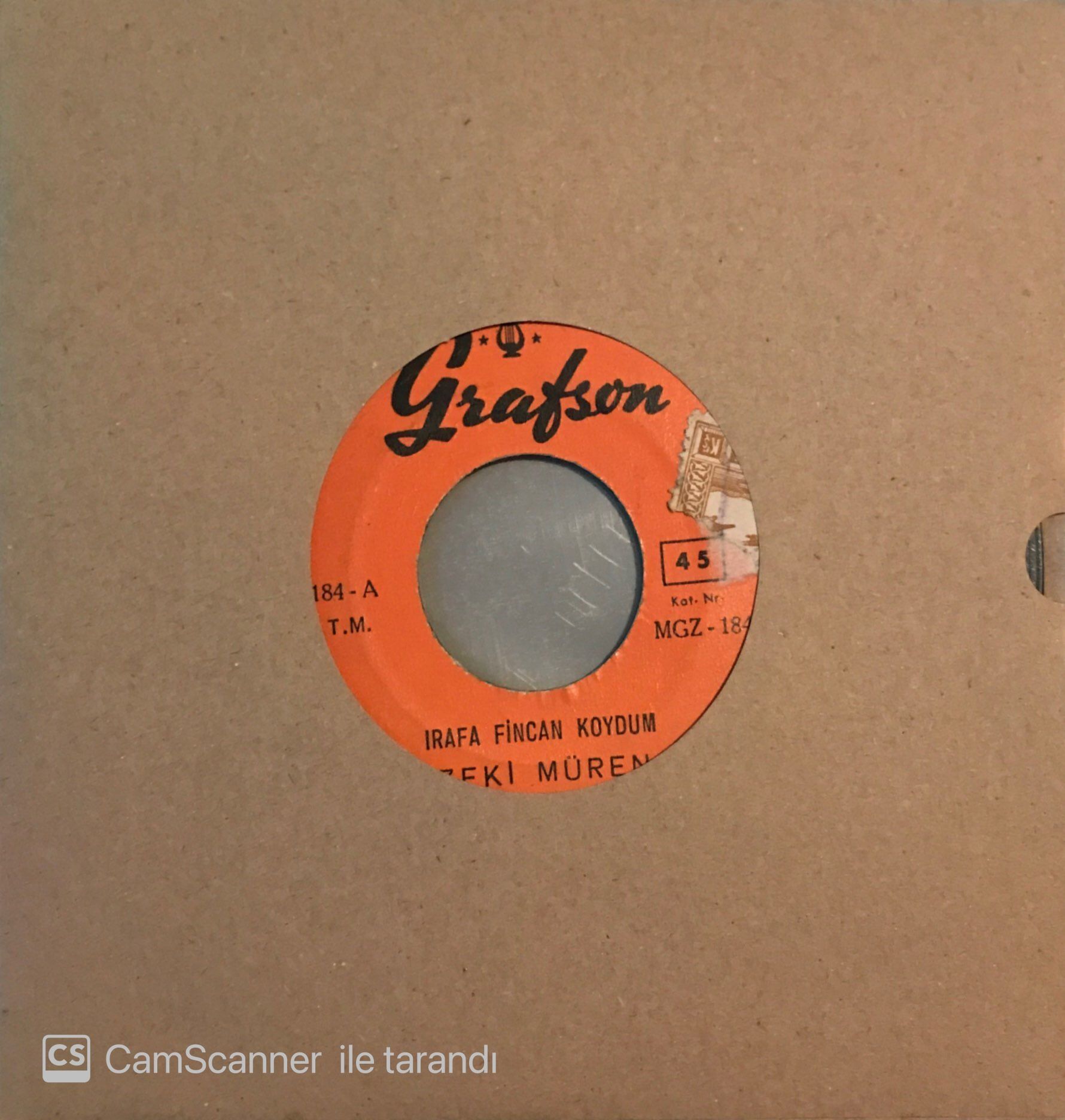 Zeki Müren - İrafa Fincan Koydum 45lik