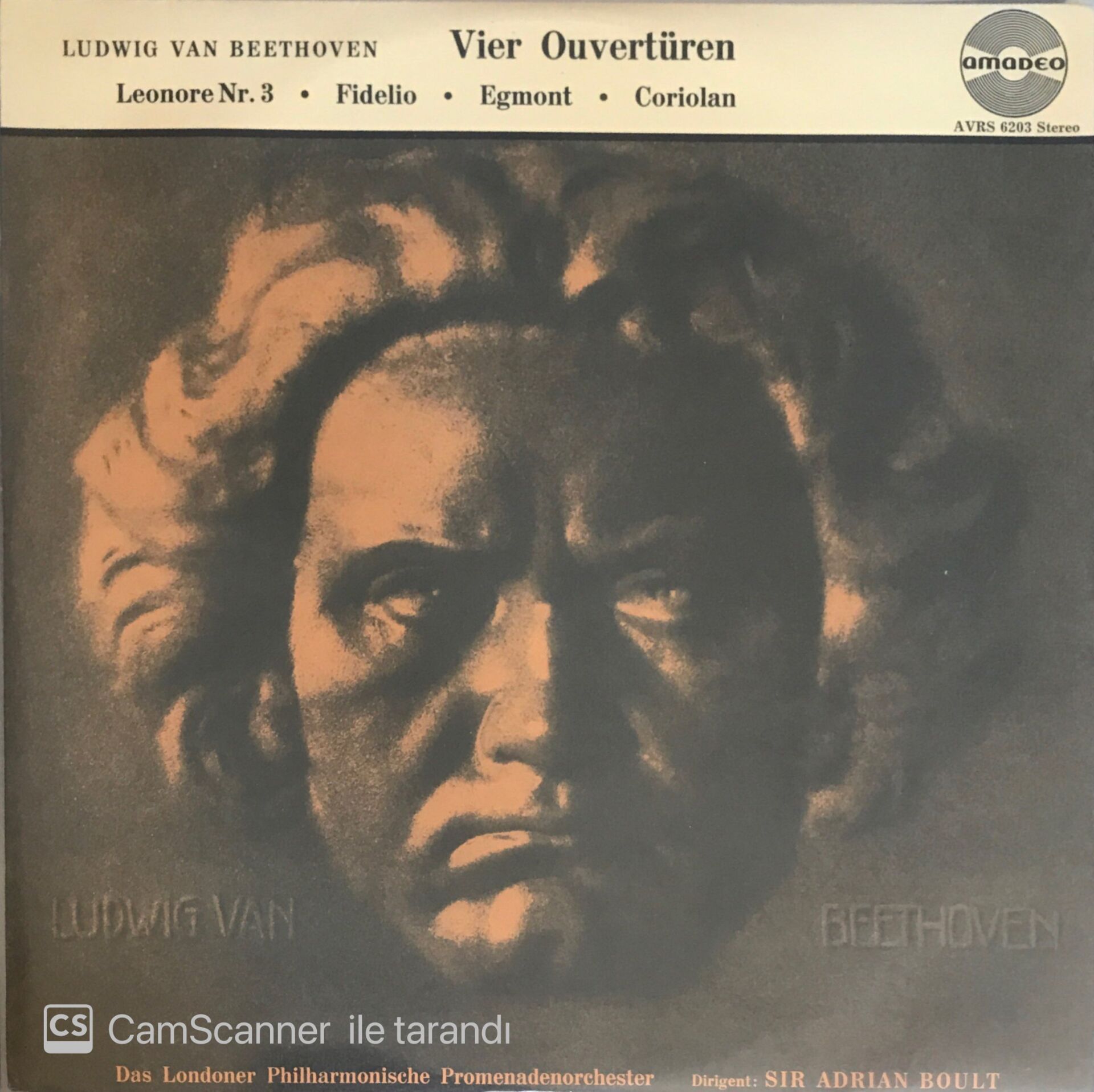 Ludwig Van Beethoven - Vier Ouvertüren LP