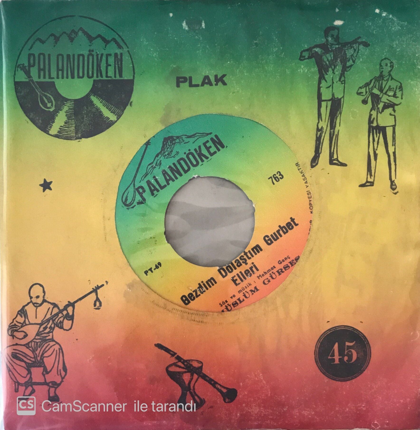 Müslüm Gürses - Gezdim Dolaştım Gurbet Elleri 45lik