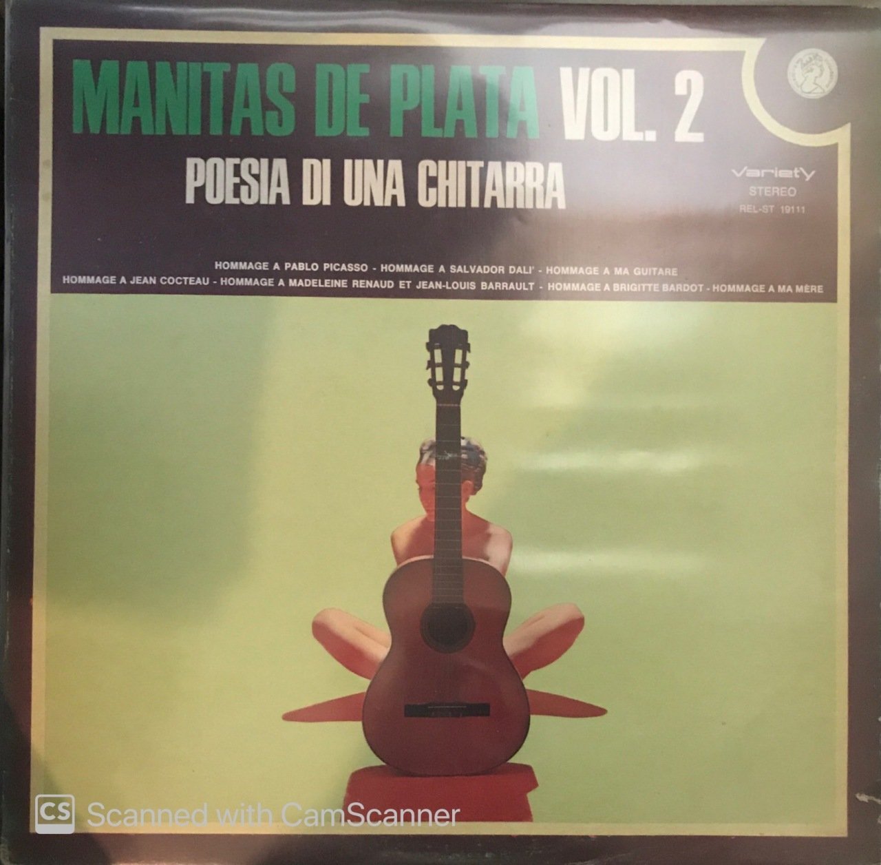 Manitas De Plata Vol. 2 Poesia Di Una Chitarra LP