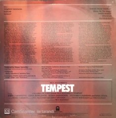 Original Music From The Motion Picture Soundtrack Paul Mazursky's Tempest LP