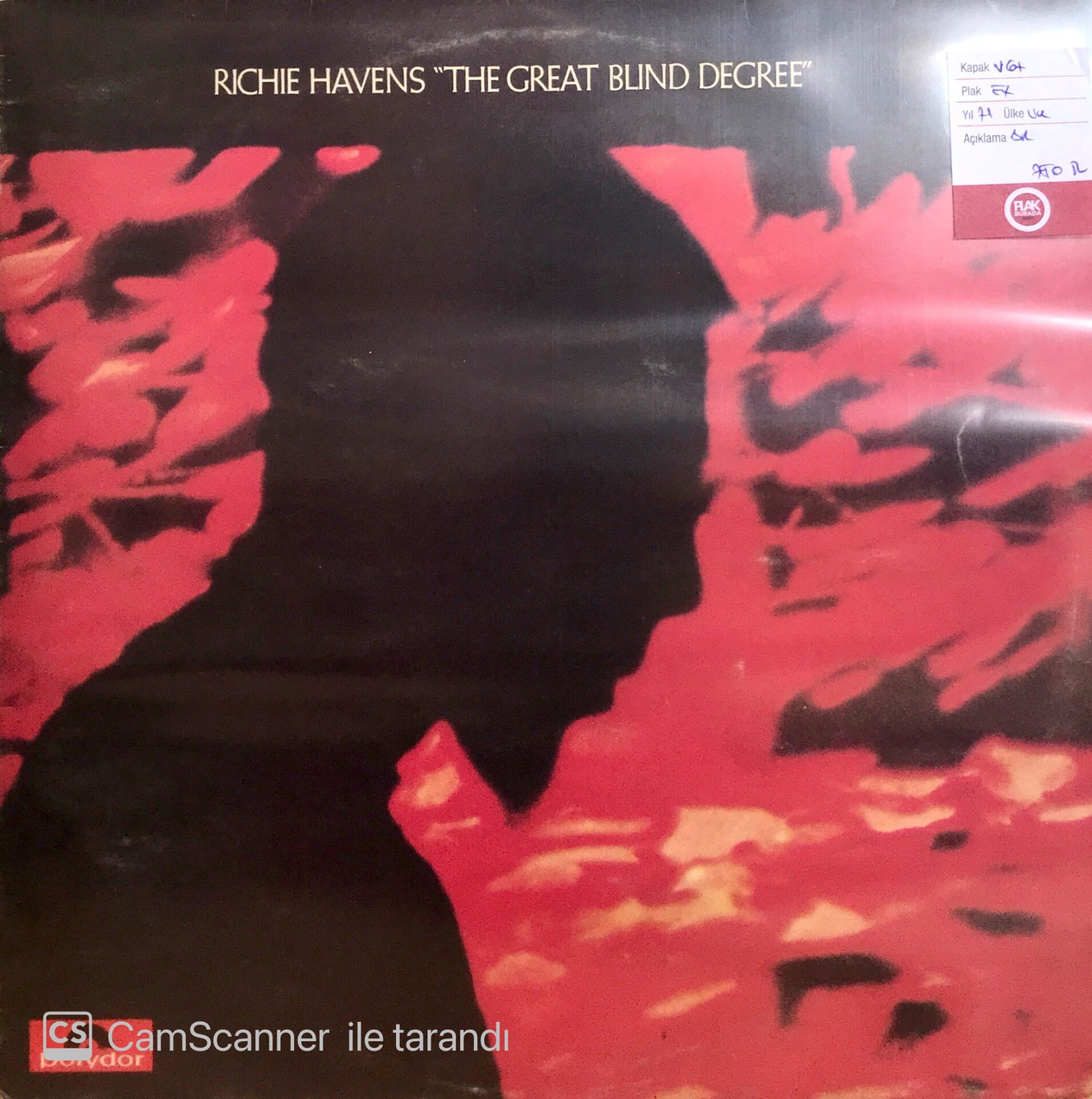 Richie Havens / The Great Blind Degree LP