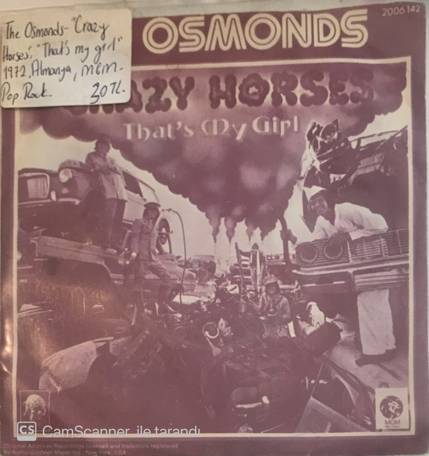 The Osmonds Crazy Horses 45lik