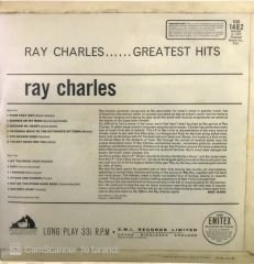 Ray Charles Greatest Hits LP